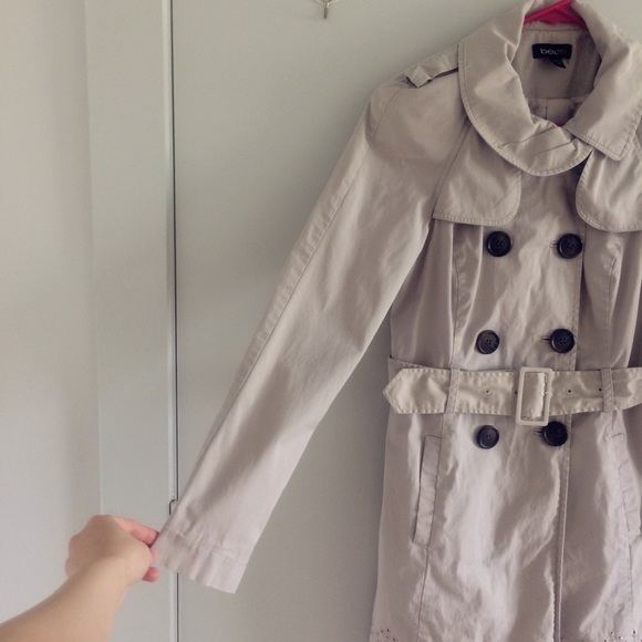 GUC Bebe Pea Coat in Light Grey - Picture 4 of 8